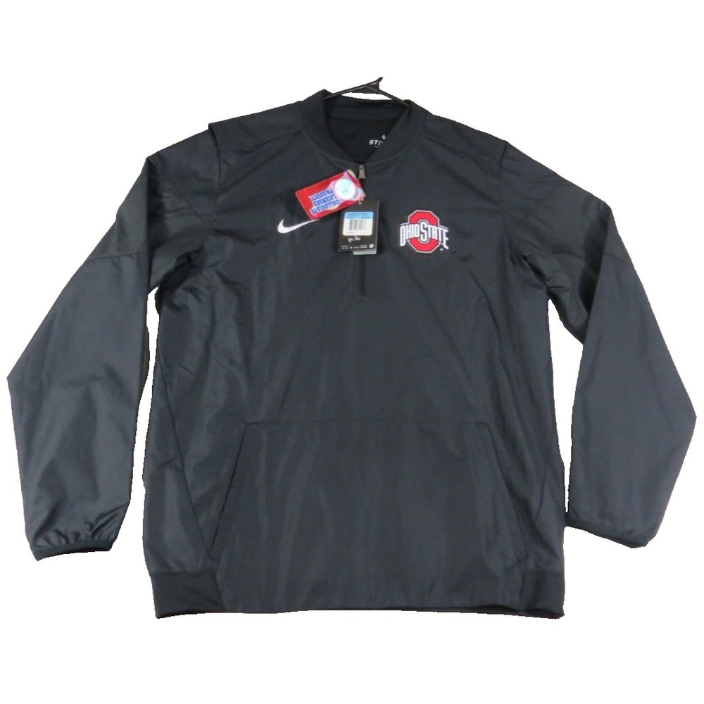 NWT Nike Ohio State Buckeyes Lockdown Jacket Storm-FIT 1/4 Zip Men Medium Black